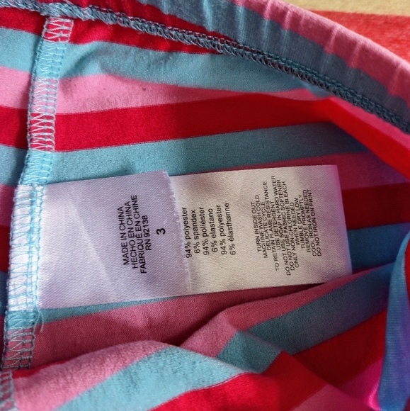 American Girl Size 3 Striped PJ Pants - Picture 2 of 4